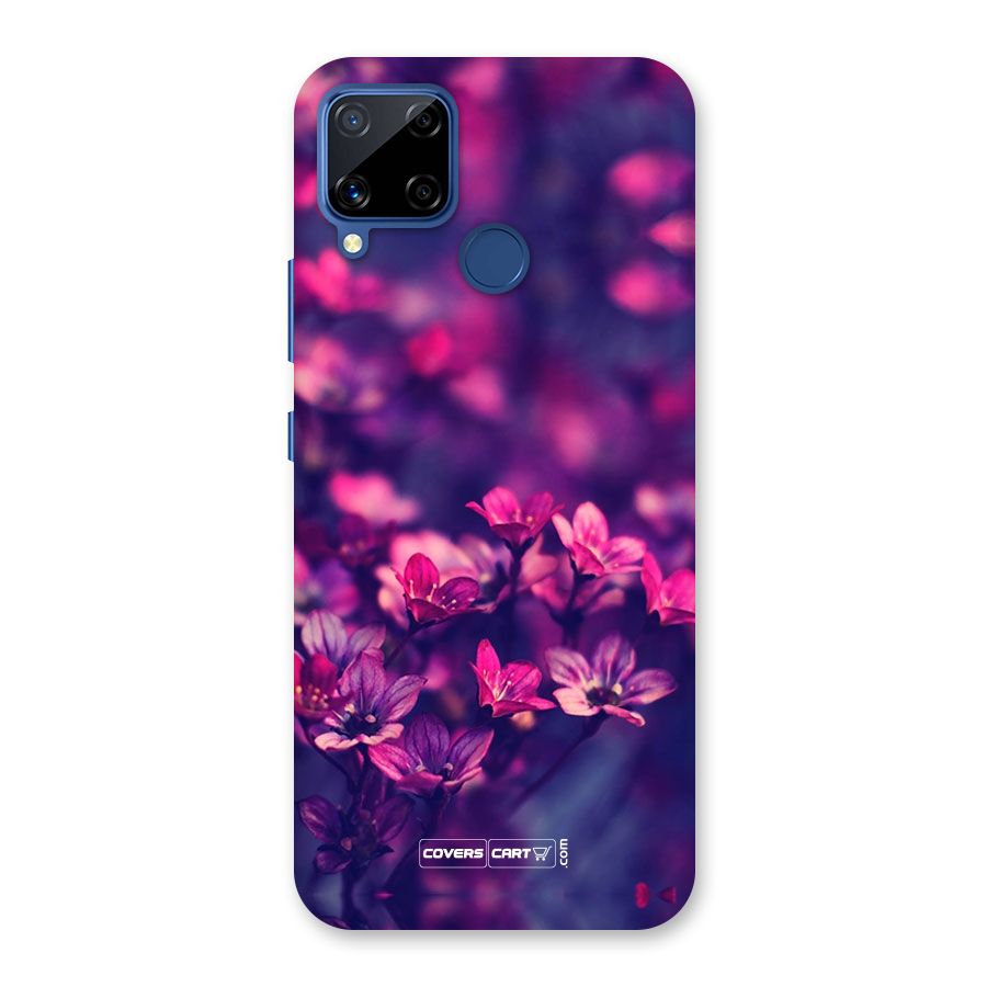 Violet Floral Back Case for Realme C12