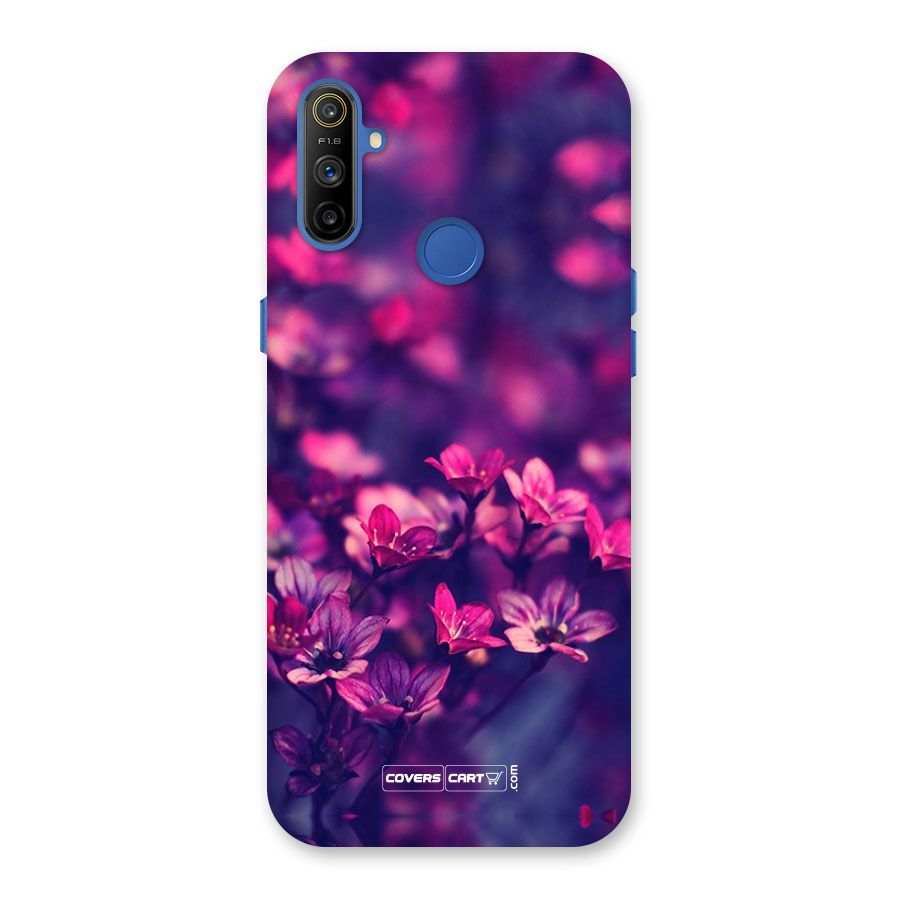 Violet Floral Back Case for Realme Narzo 10A