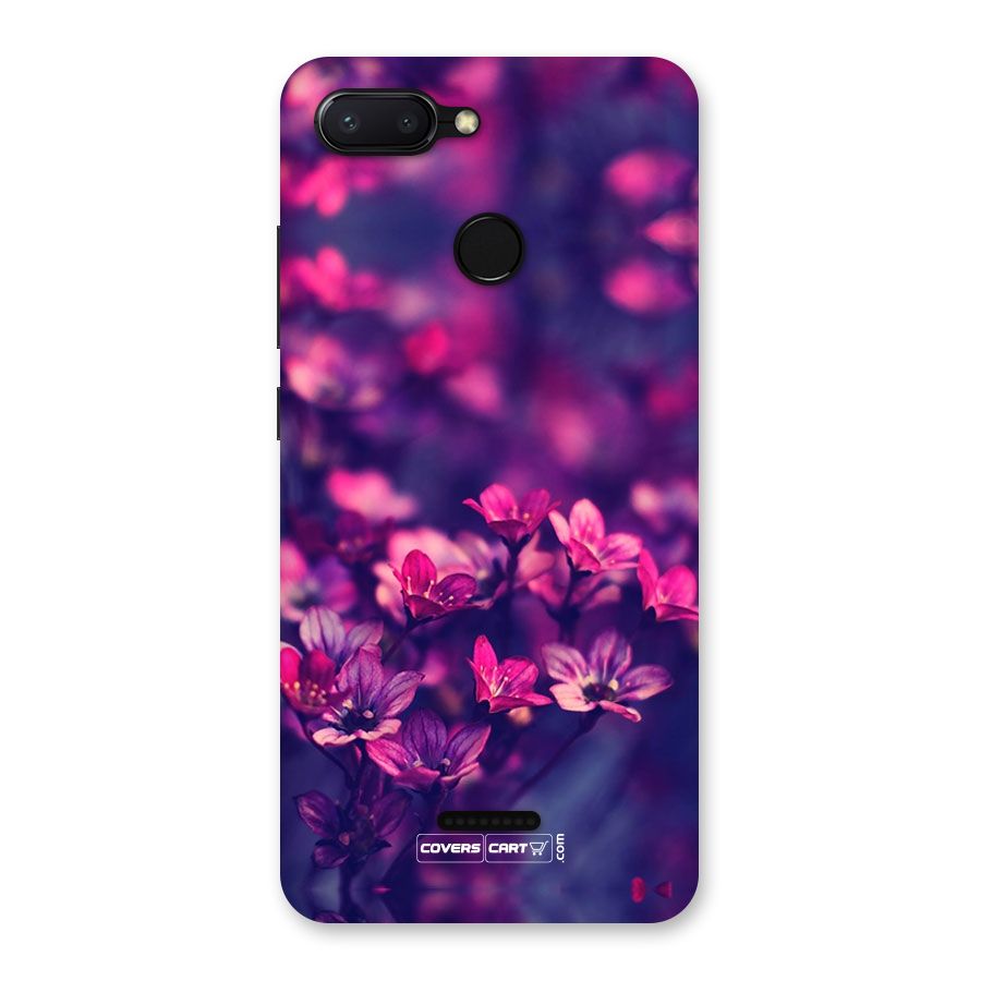 Violet Floral Back Case for Redmi 6