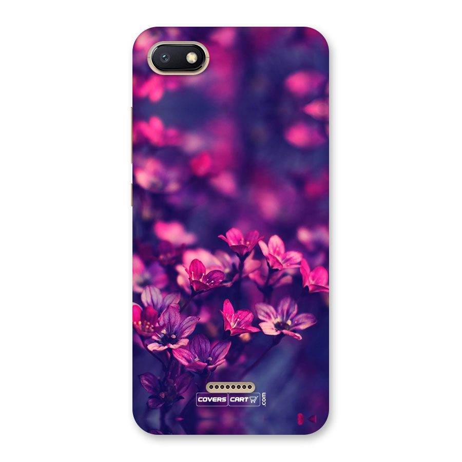 Violet Floral Back Case for Redmi 6A