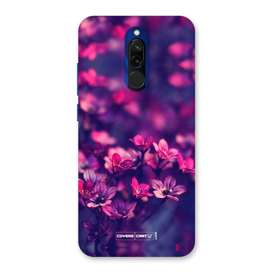 Violet Floral Back Case for Redmi 8