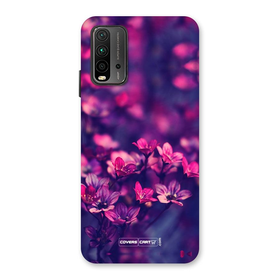 Violet Floral Back Case for Redmi 9 Power