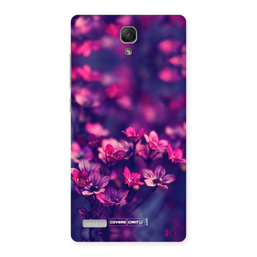 Violet Floral Back Case for Redmi Note