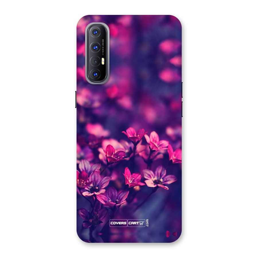 Violet Floral Back Case for Reno3 Pro