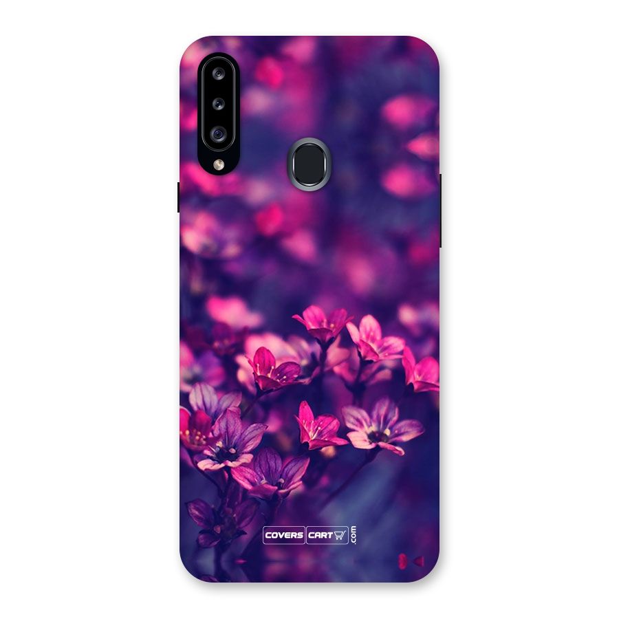 Violet Floral Back Case for Samsung Galaxy A20s