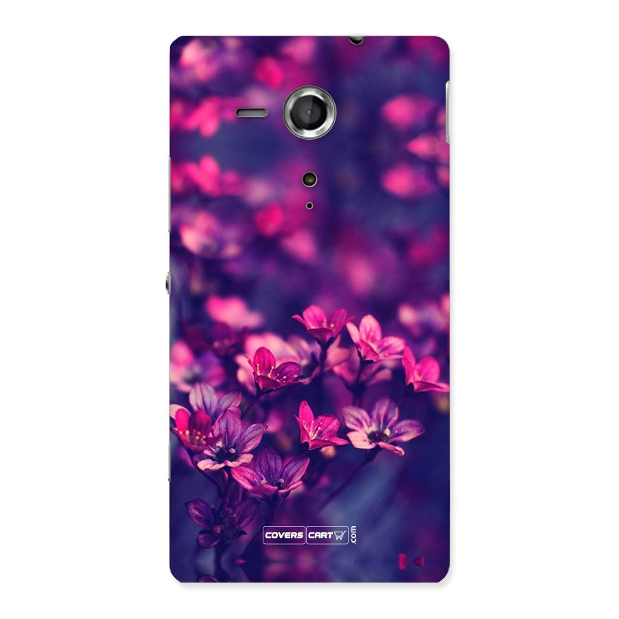 Violet Floral Back Case for Sony Xperia SP