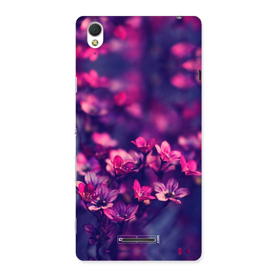 Violet Floral Back Case for Sony Xperia T3