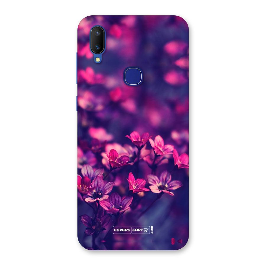 Violet Floral Back Case for Vivo V11