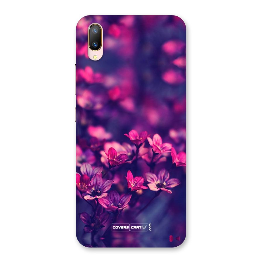 Violet Floral Back Case for Vivo V11 Pro