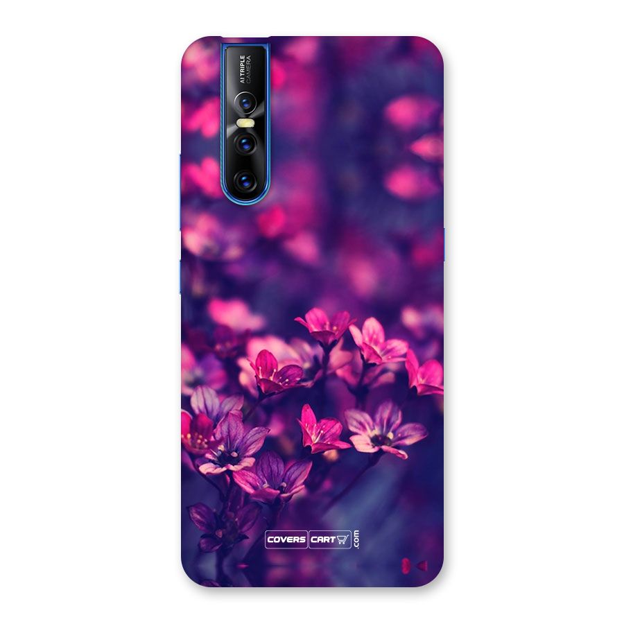 Violet Floral Back Case for Vivo V15 Pro