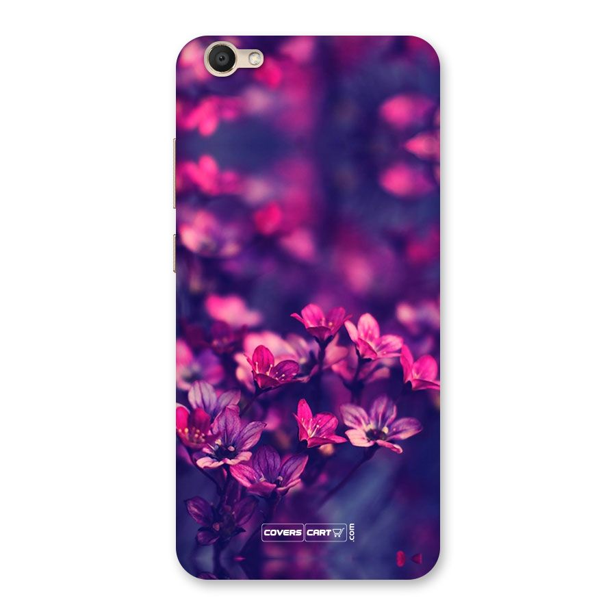 Violet Floral Back Case for Vivo V5s