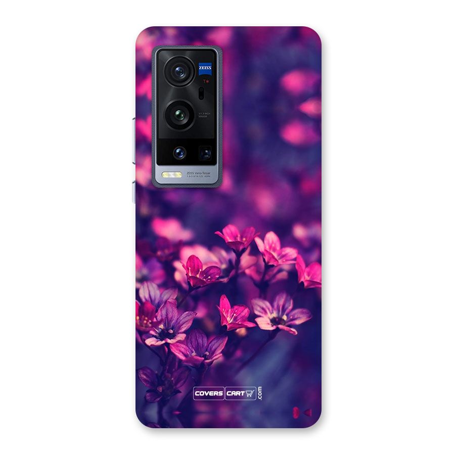 Violet Floral Back Case for Vivo X60 Pro Plus