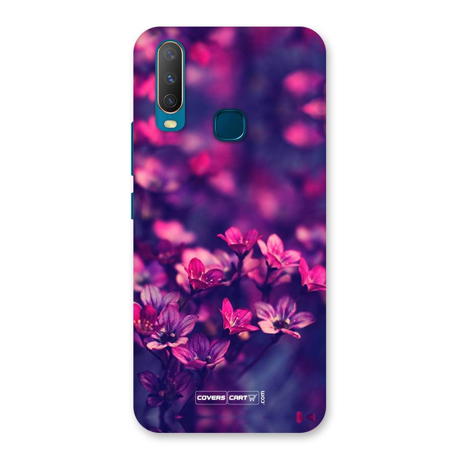 Violet Floral Back Case for Vivo Y11