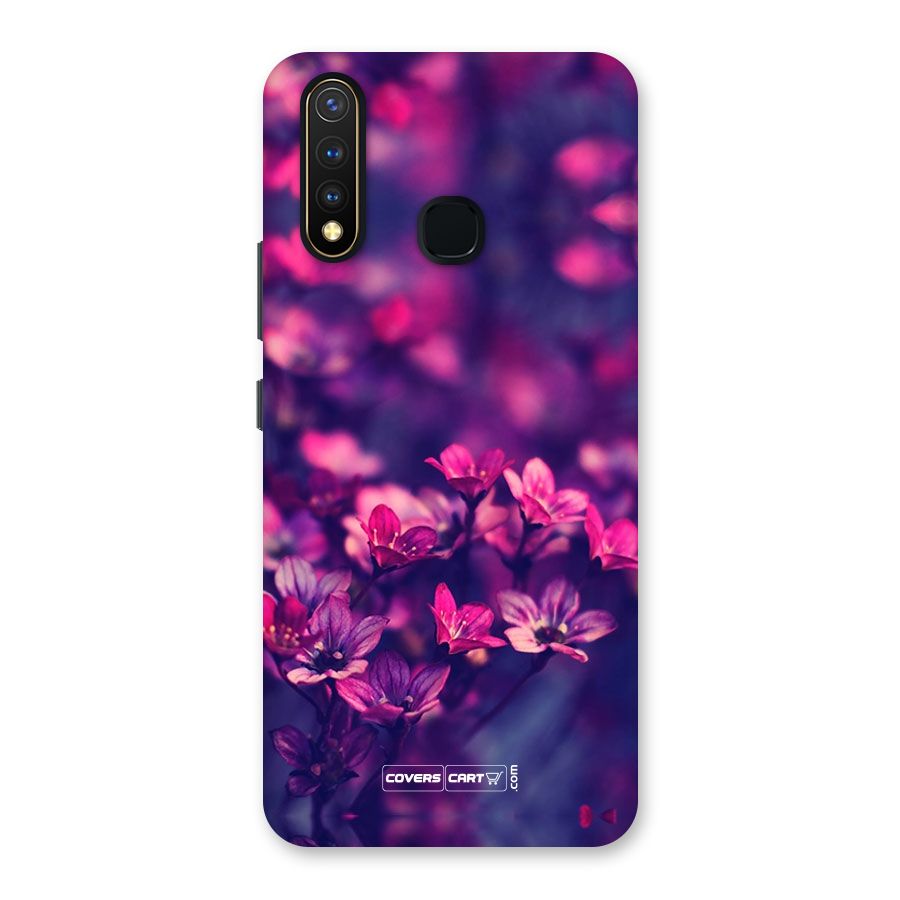 Violet Floral Back Case for Vivo Y19