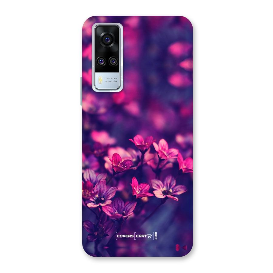 Violet Floral Back Case for Vivo Y31