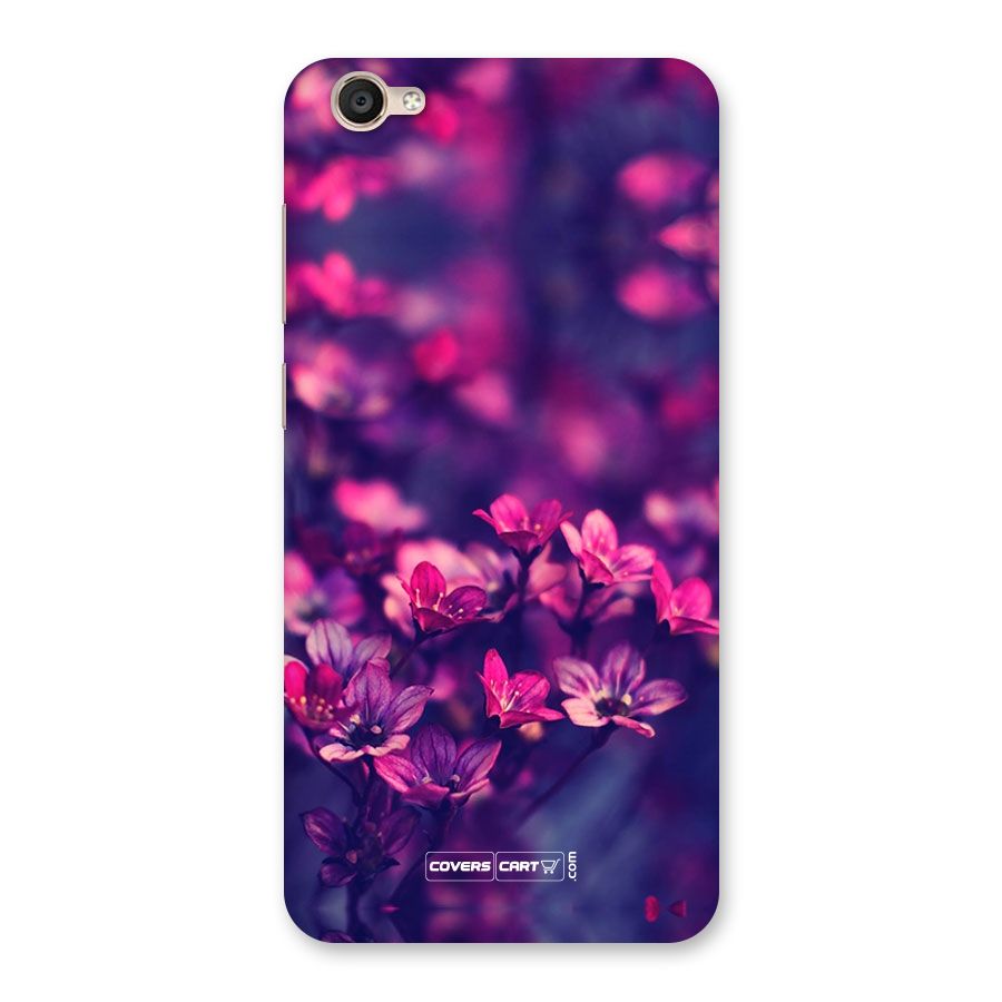 Violet Floral Back Case for Vivo Y55s