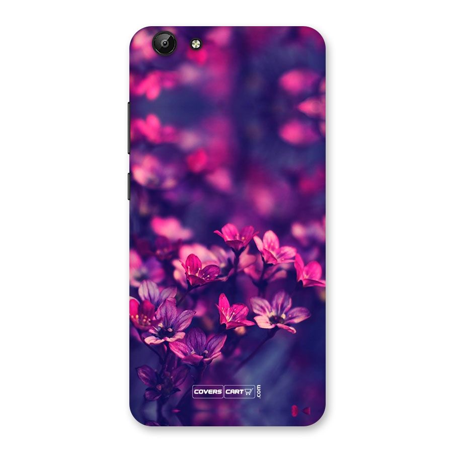 Violet Floral Back Case for Vivo Y69