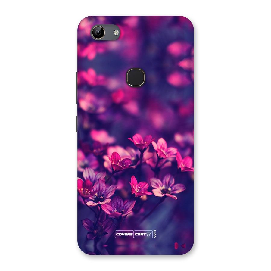 Violet Floral Back Case for Vivo Y81