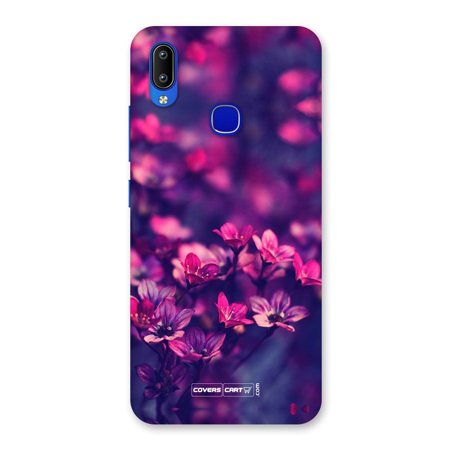 Violet Floral Back Case for Vivo Y91