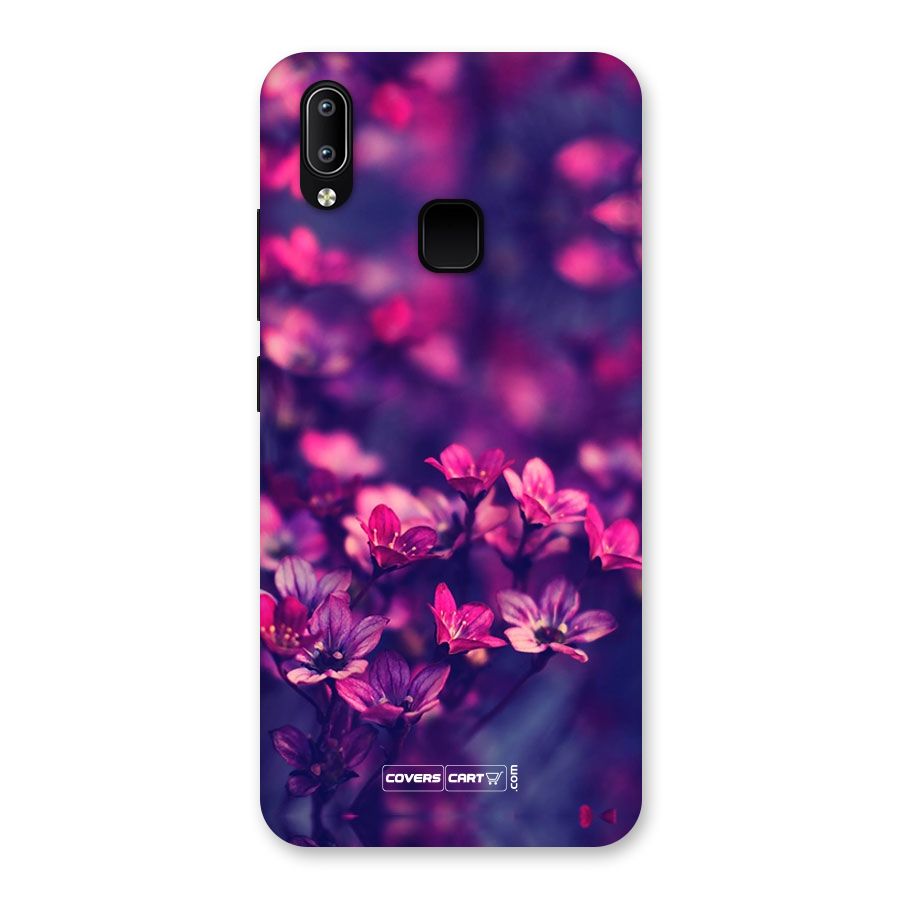 Violet Floral Back Case for Vivo Y93