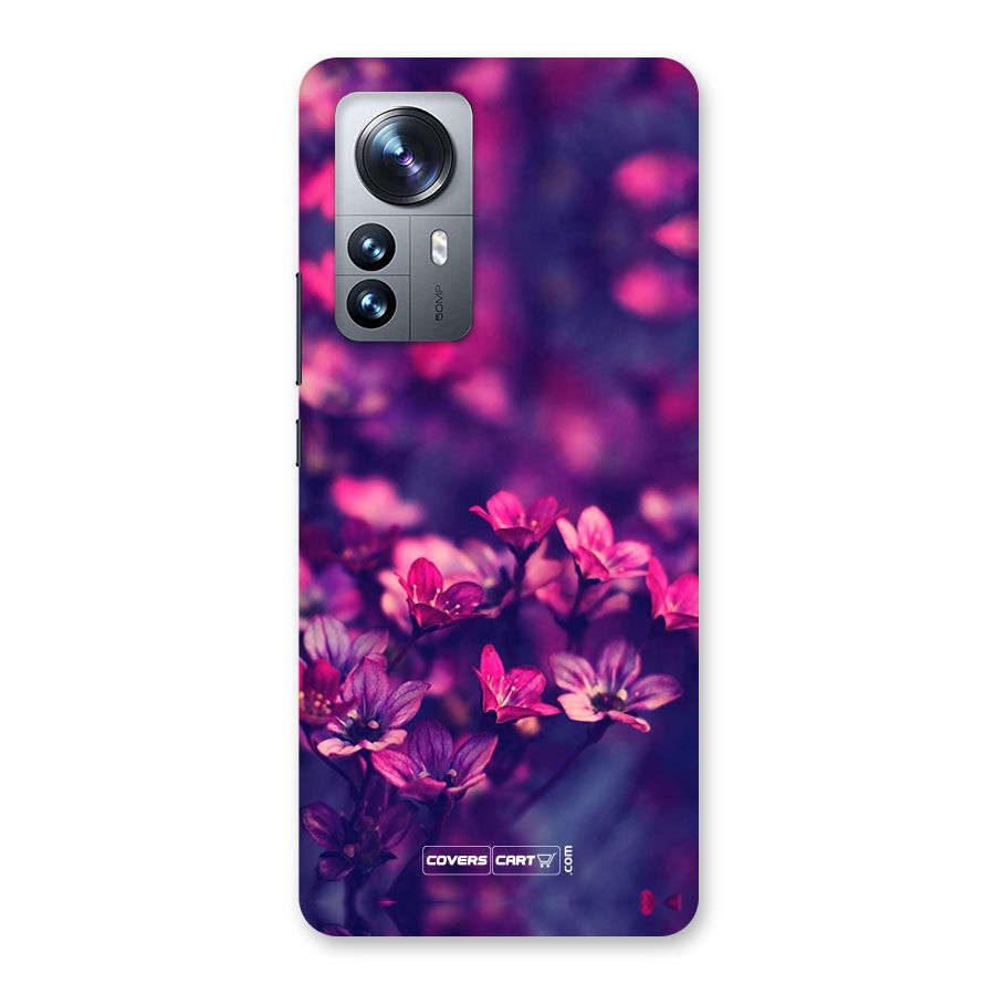 Violet Floral Back Case for Xiaomi 12 Pro