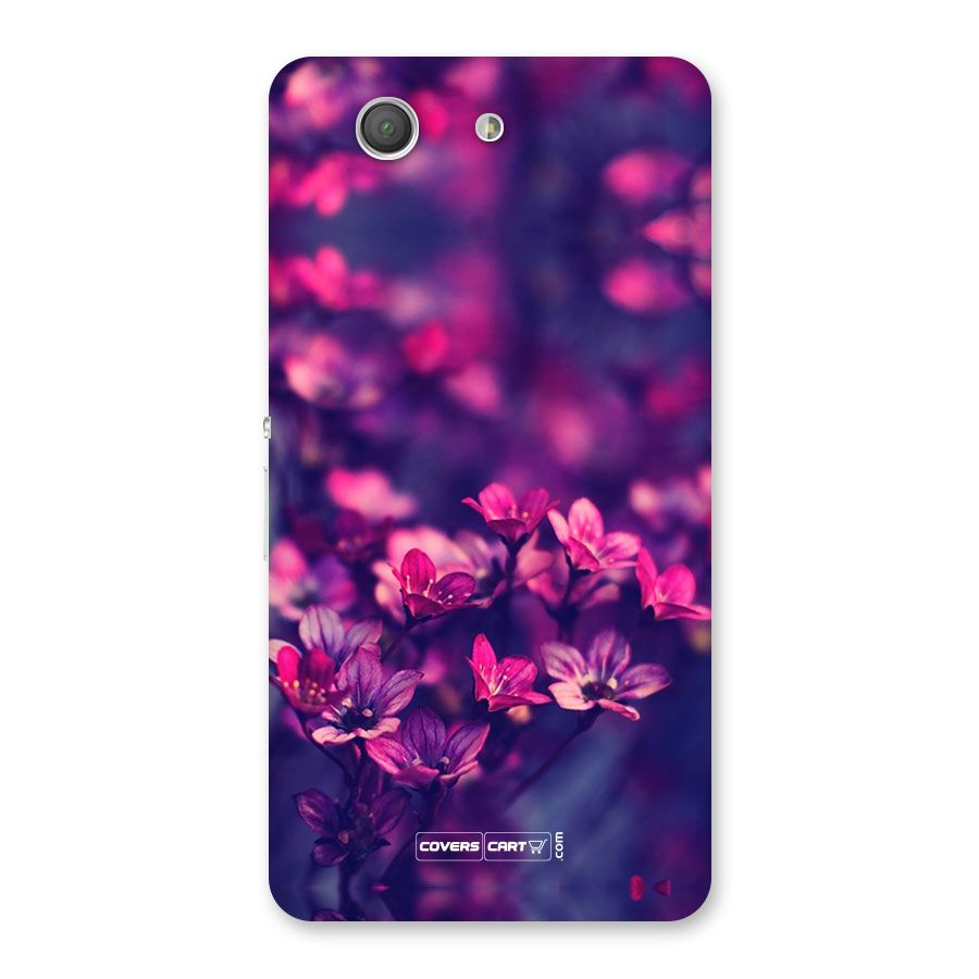 Violet Floral Back Case for Xperia Z3 Compact