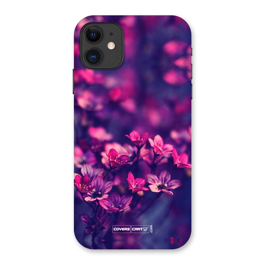 Violet Floral Back Case for iPhone 11