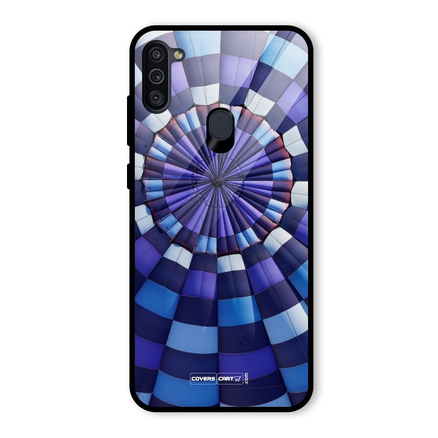 Violet Wonder Glass Back Case for Galaxy M11