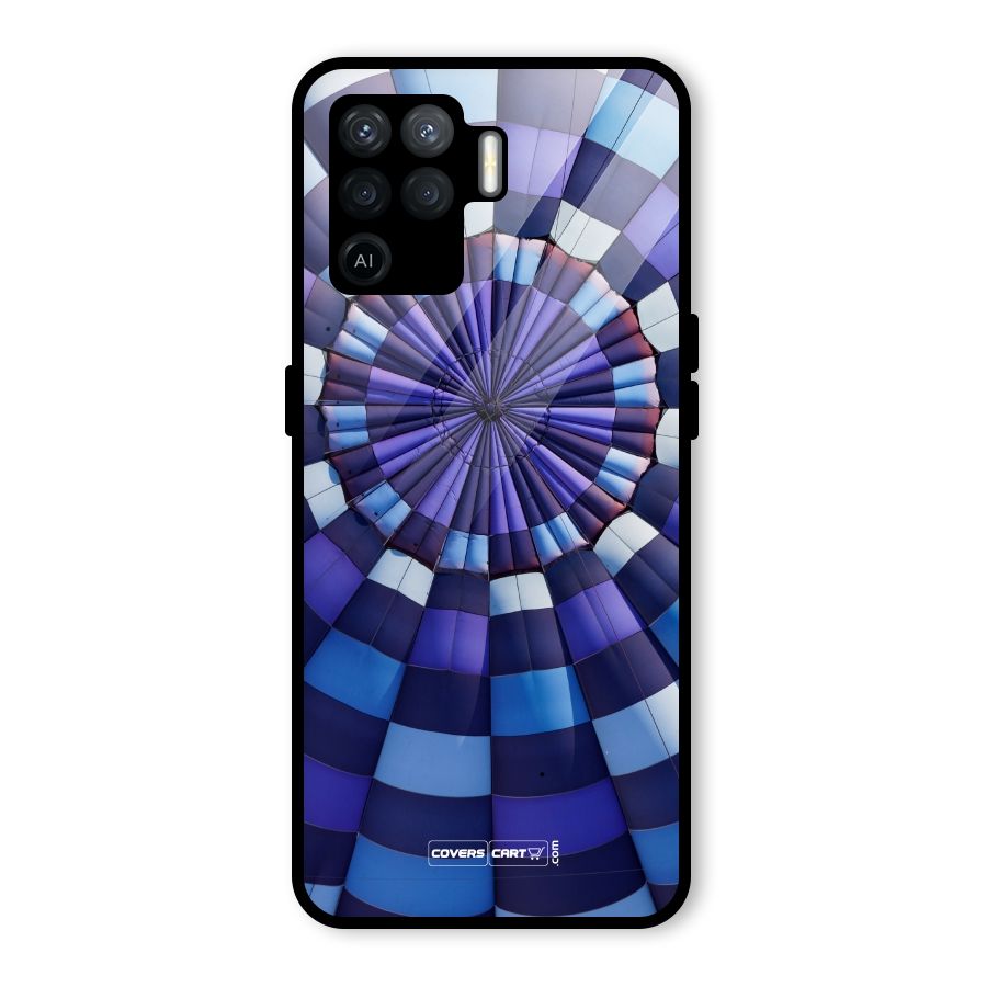 Violet Wonder Glass Back Case for Oppo F19 Pro