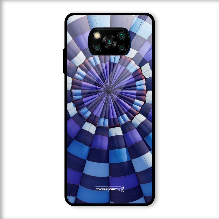 Violet Wonder Glass Back Case for Poco X3