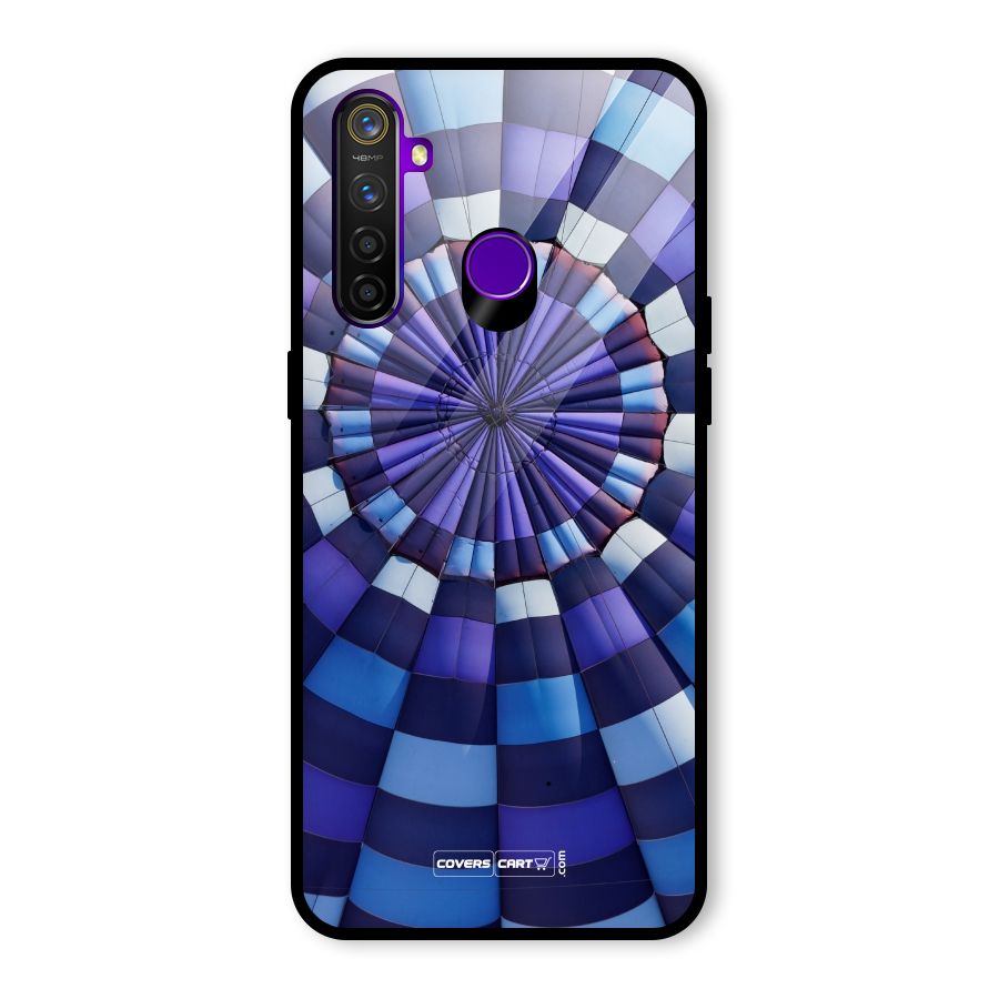 Violet Wonder Glass Back Case for Realme 5 Pro