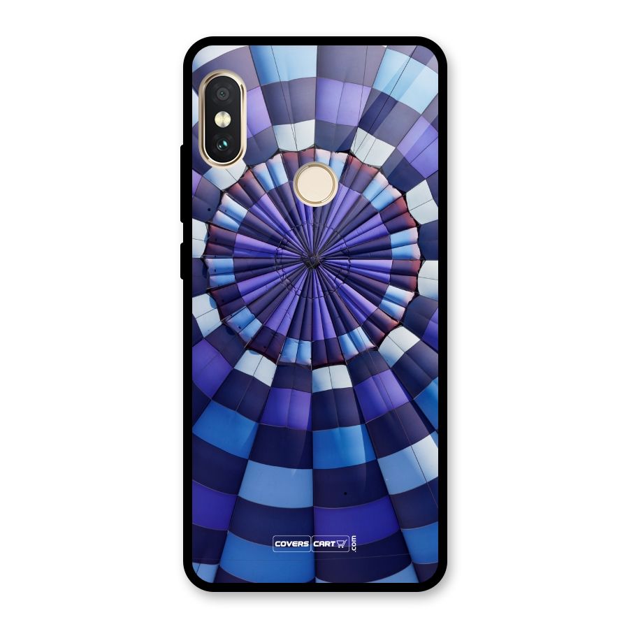 Violet Wonder Glass Back Case for Redmi Note 5 Pro