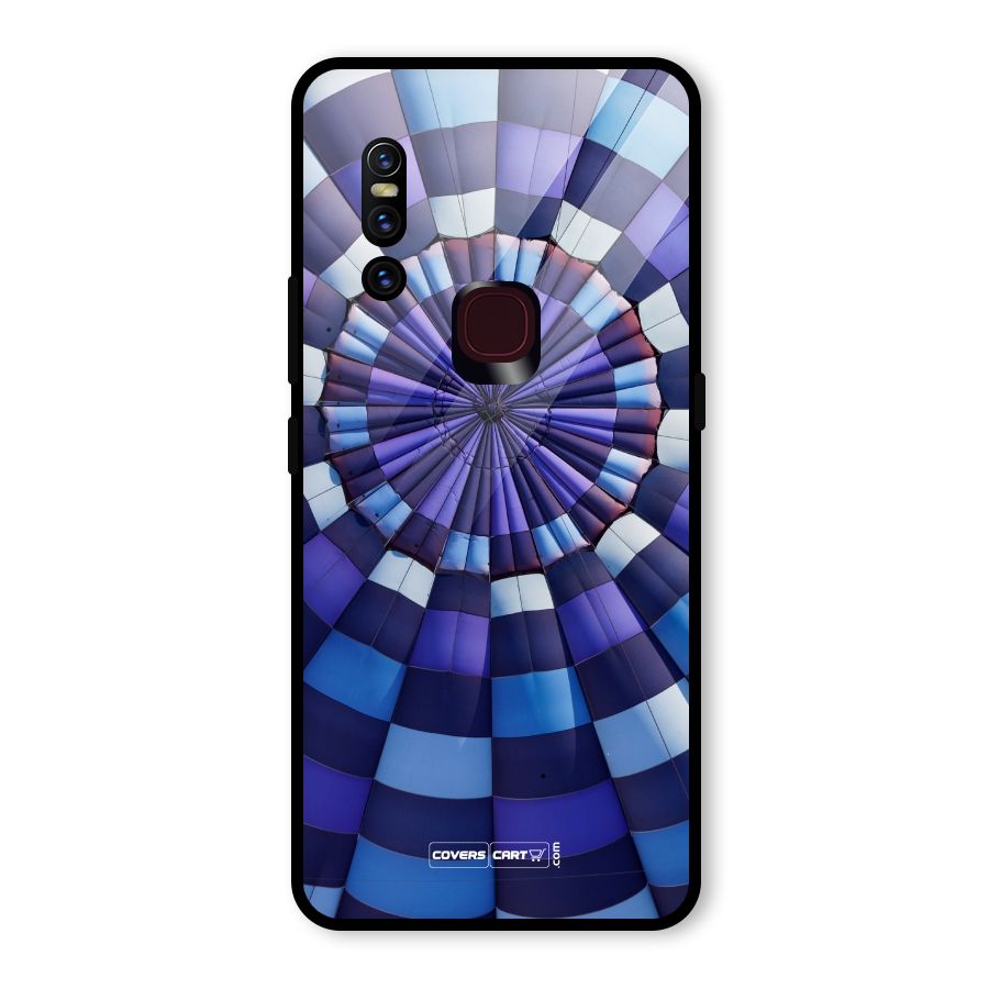 Violet Wonder Glass Back Case for Vivo V15