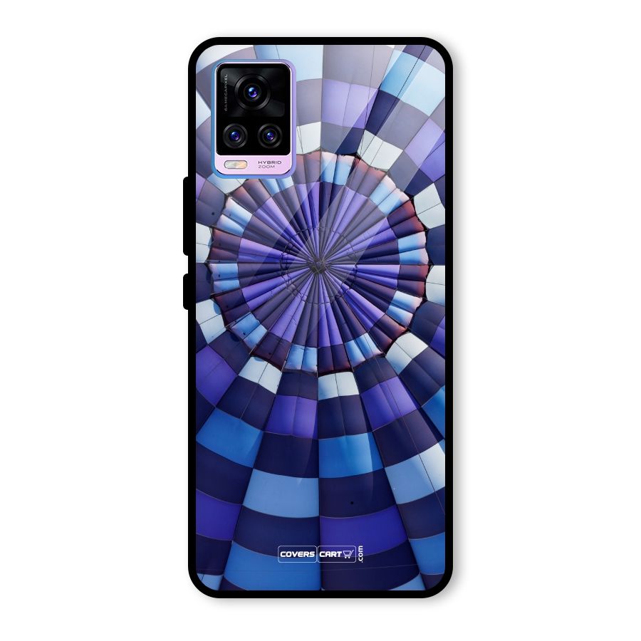 Violet Wonder Glass Back Case for Vivo V20 Pro