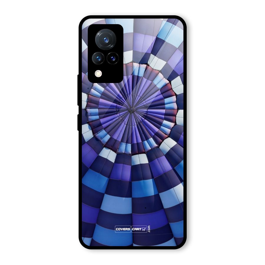 Violet Wonder Glass Back Case for Vivo V21 5G