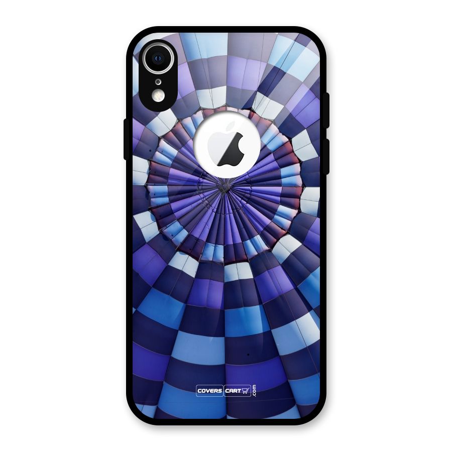 Violet Wonder Glass Back Case for iPhone XR Logo Cut