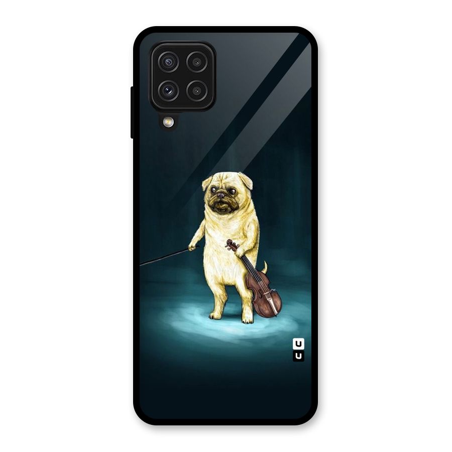 Violin Master Glass Back Case for Galaxy A22 4G