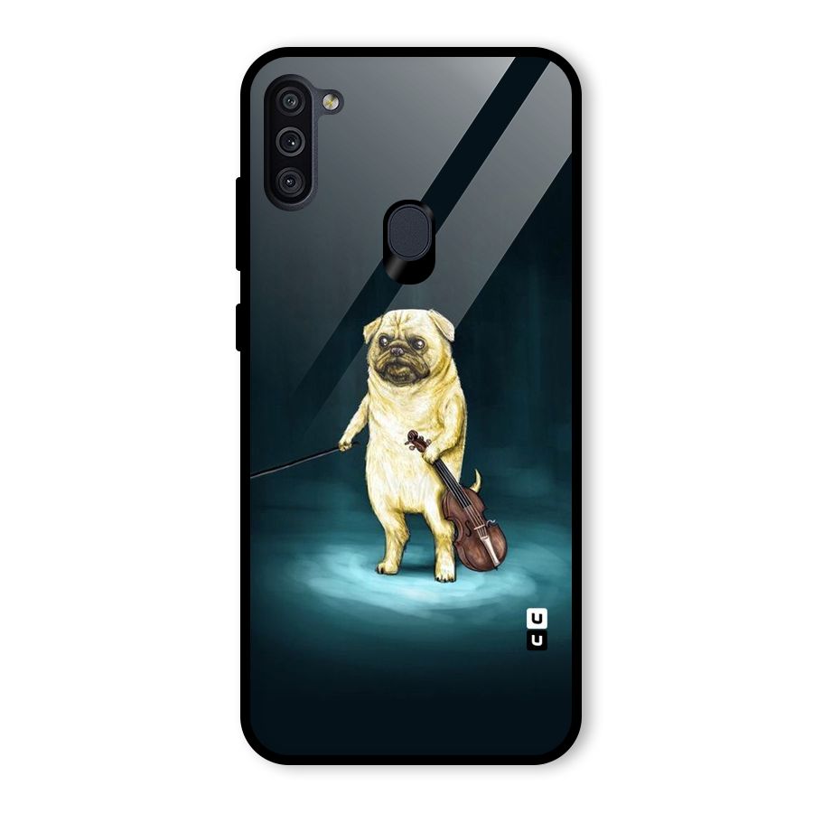 Violin Master Glass Back Case for Galaxy M11