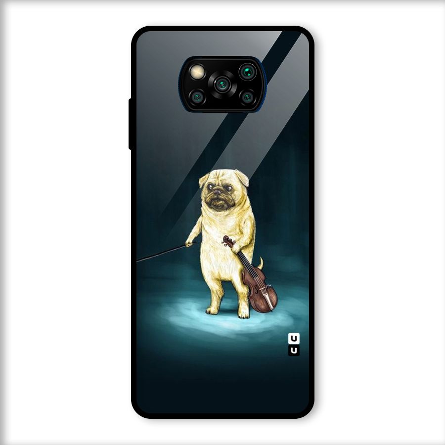 Violin Master Glass Back Case for Poco X3