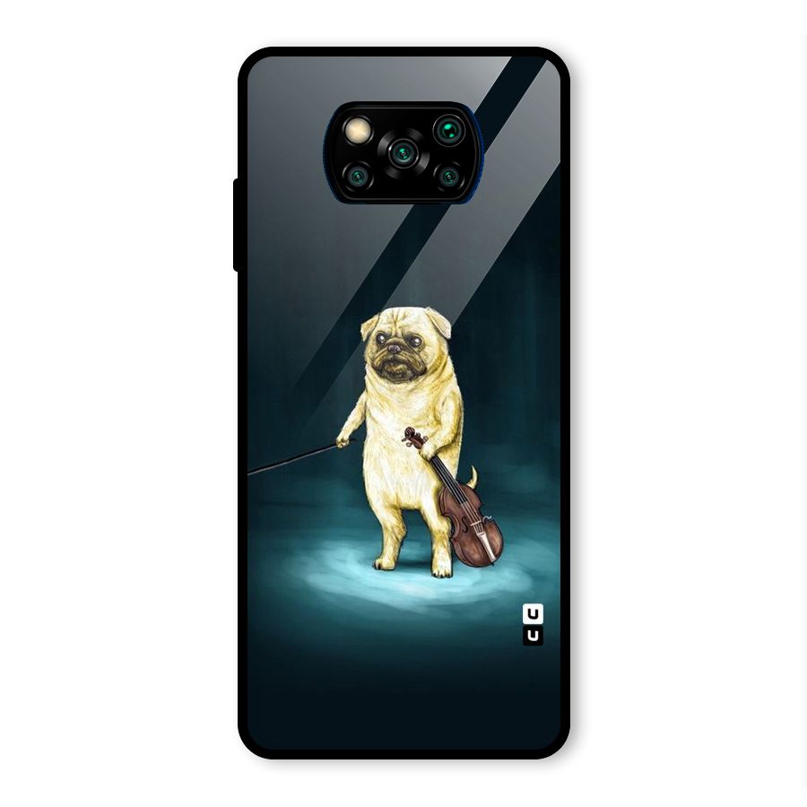 Violin Master Glass Back Case for Poco X3 Pro