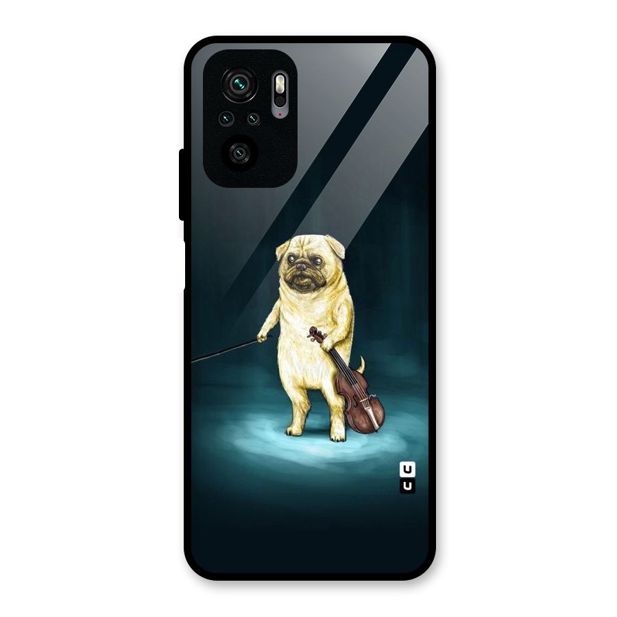 Violin Master Glass Back Case for Redmi Note 10S