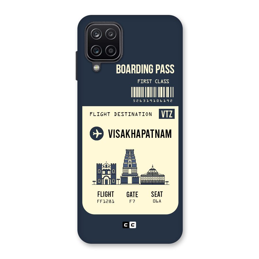 Vishakapatnam Boarding Pass Back Case for Galaxy A12