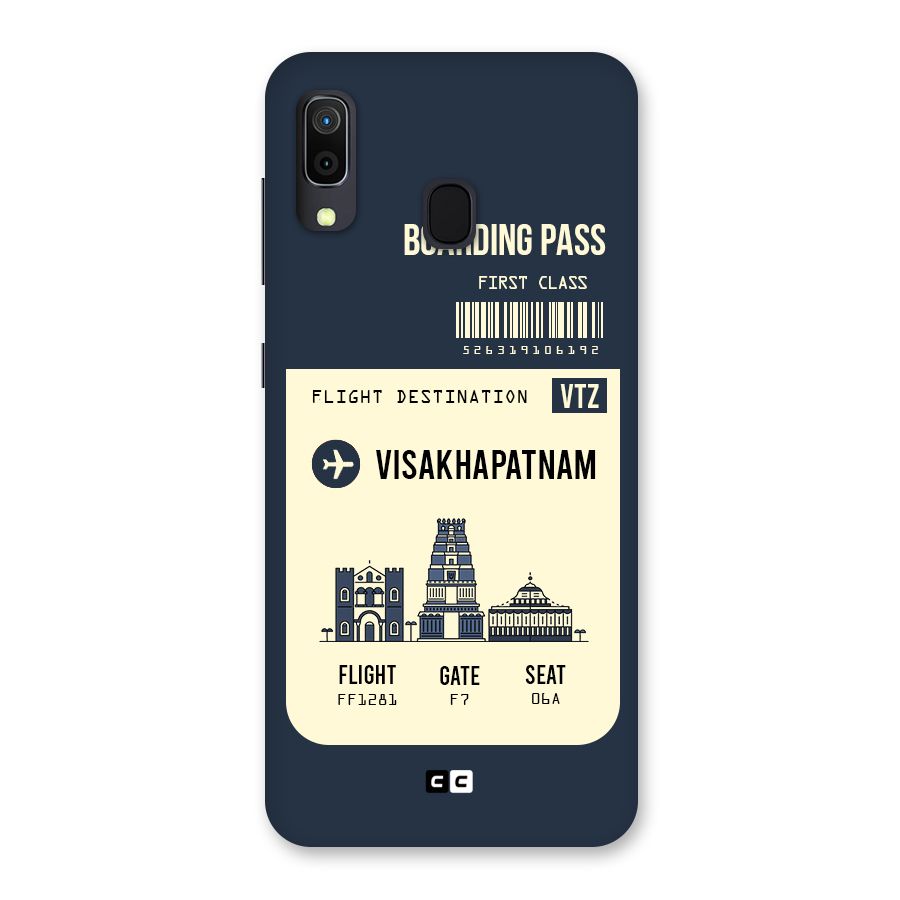 Vishakapatnam Boarding Pass Back Case for Galaxy A30