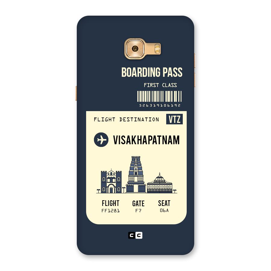 Vishakapatnam Boarding Pass Back Case for Galaxy C9 Pro