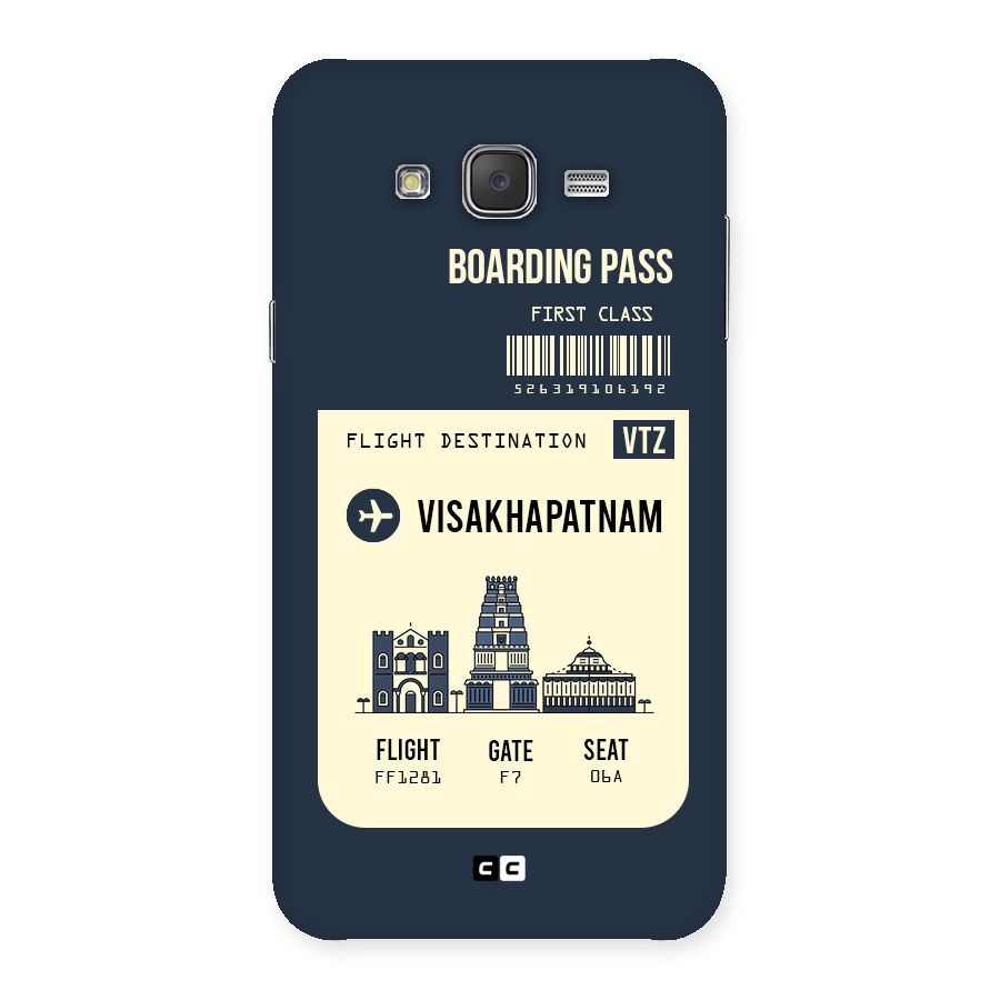 Vishakapatnam Boarding Pass Back Case for Galaxy J7