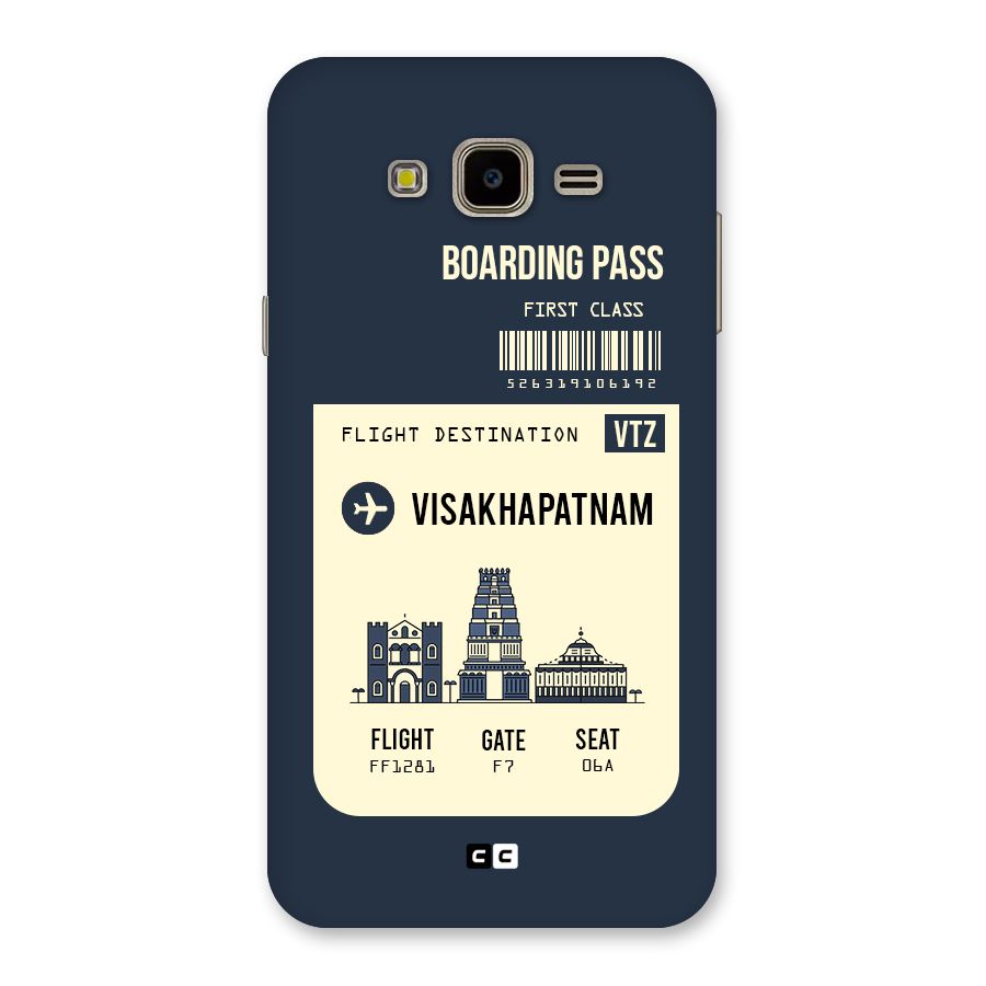 Vishakapatnam Boarding Pass Back Case for Galaxy J7 Nxt