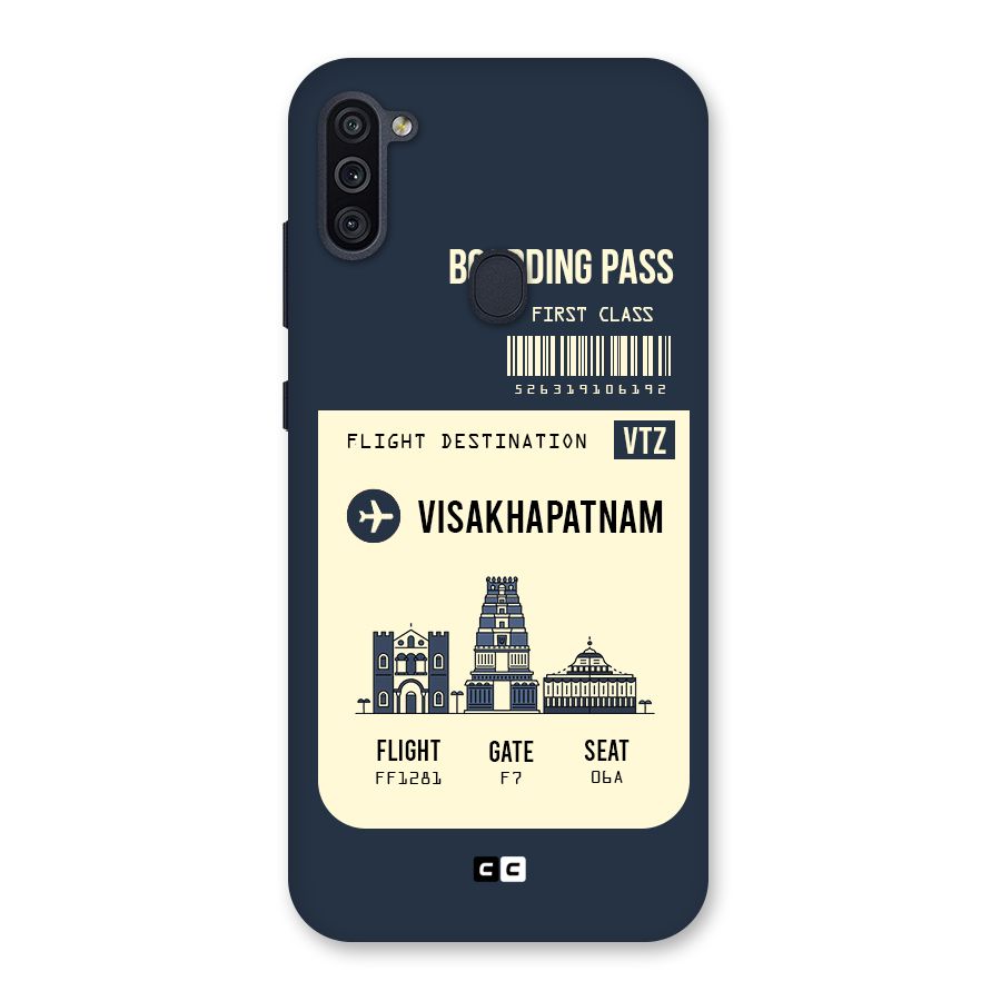 Vishakapatnam Boarding Pass Back Case for Galaxy M11