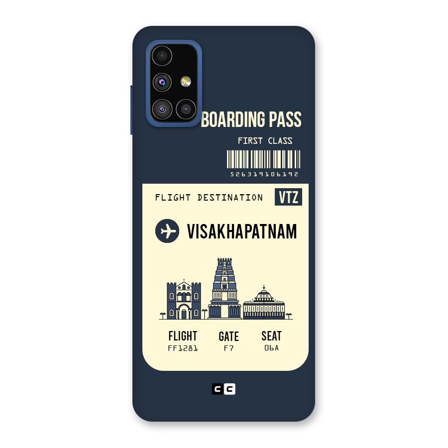 Vishakapatnam Boarding Pass Back Case for Galaxy M51
