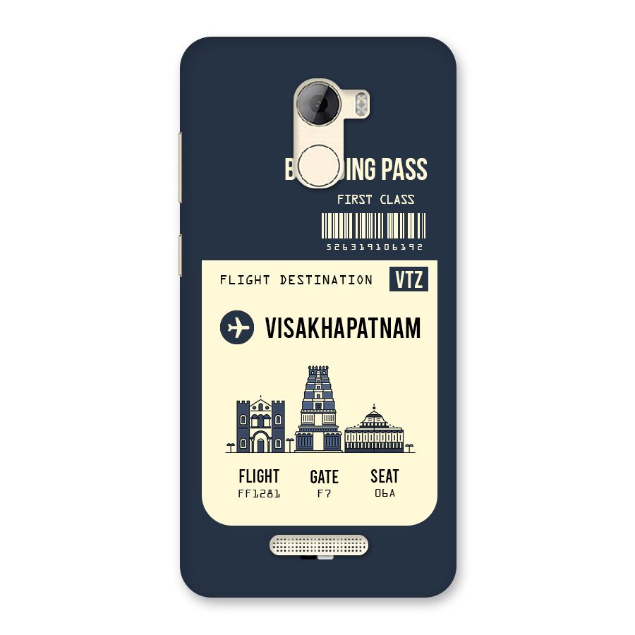 Vishakapatnam Boarding Pass Back Case for Gionee A1 LIte