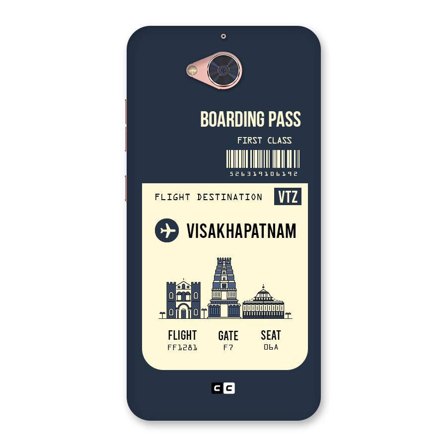 Vishakapatnam Boarding Pass Back Case for Gionee S6 Pro